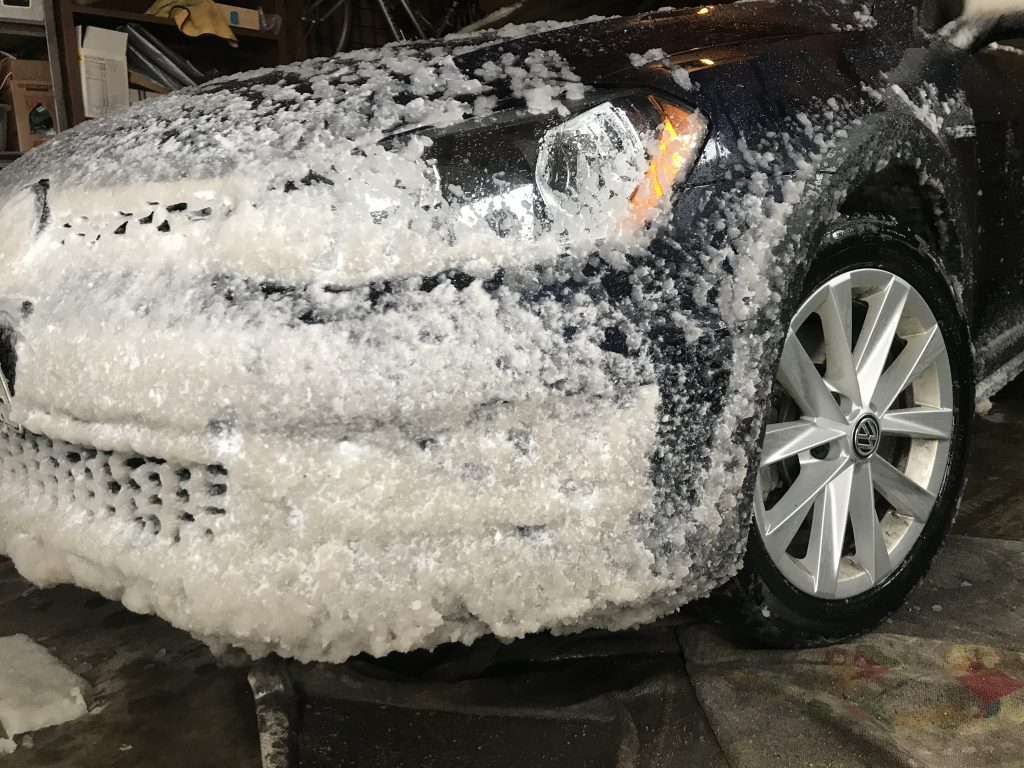 2017 Alltrack Covered in Snow