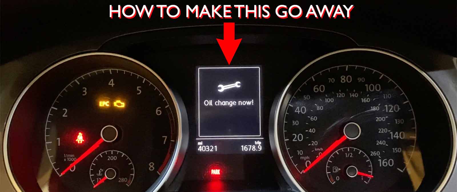 reset oil change light